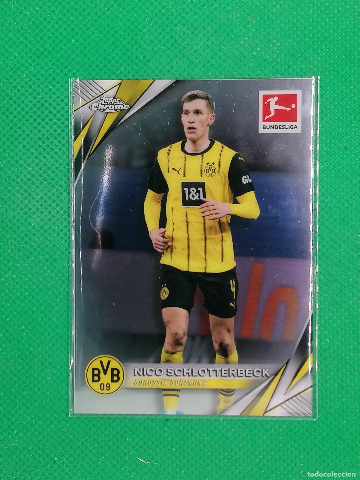 Cromos de F&uacute;tbol: 23 NICO SCHOTTERBECK BORUSSIA DORTMUND ⚽ TOPPS CHROME BUNDESLIGA 24 25 2024 2025 ⚽