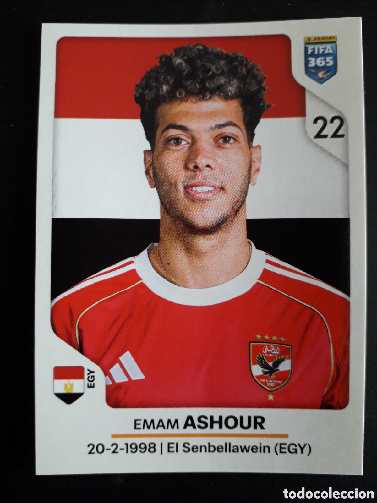 Cromos de F&uacute;tbol: EMAN ASHOUR, AL-AHLY N&deg; 70 FIFA 365 PANINI STICKER 2026 PEDIDO M&Iacute;NIMO 3&euro;