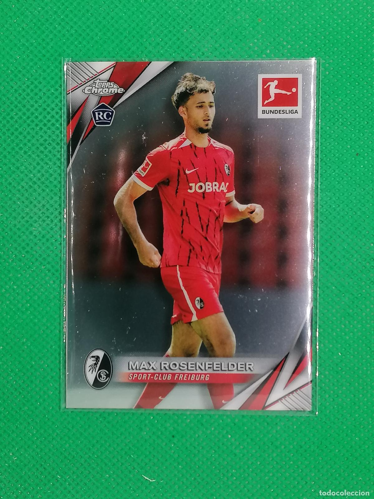 Cromos de F&uacute;tbol: 36 MAX ROSENFELDER FREIBURG ROOKIE ⚽ TOPPS CHROME BUNDESLIGA 24 25 2024 2025 ⚽