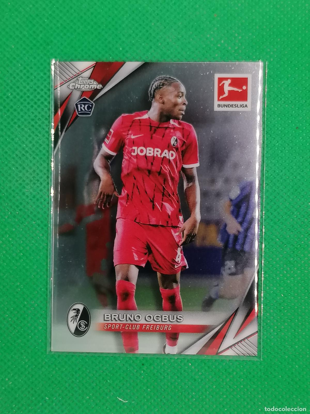 Cromos de F&uacute;tbol: 37 BRUNO OGBUS FREIBURG ROOKIE ⚽ TOPPS CHROME BUNDESLIGA 24 25 2024 2025 ⚽