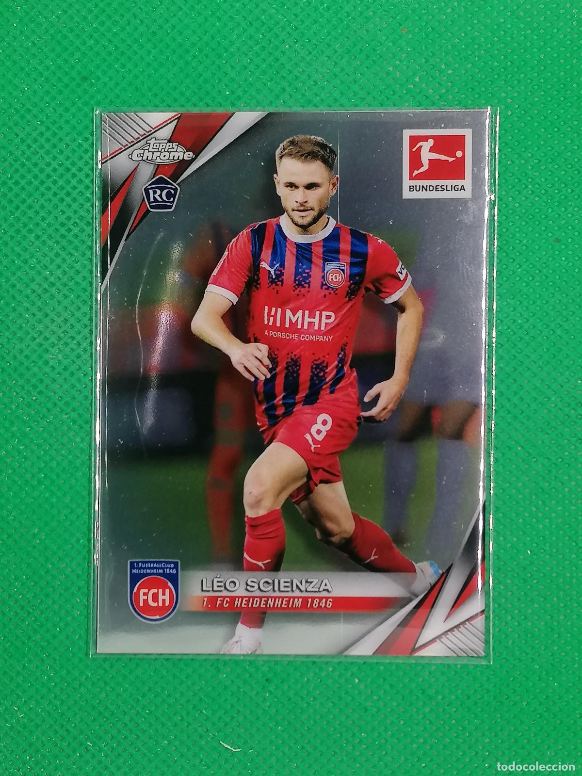 Cromos de F&uacute;tbol: 44 LEO SCIENZA HEINDENHEIM 1846 ROOKIE ⚽ TOPPS CHROME BUNDESLIGA 24 25 2024 2025 ⚽