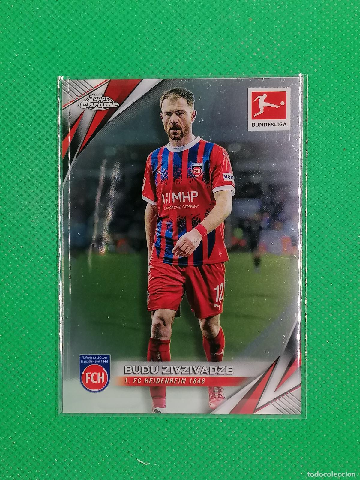 Cromos de F&uacute;tbol: 45 BUDU ZIVZIVADZE HEINDENHEIM 1846 ⚽ TOPPS CHROME BUNDESLIGA 24 25 2024 2025 ⚽