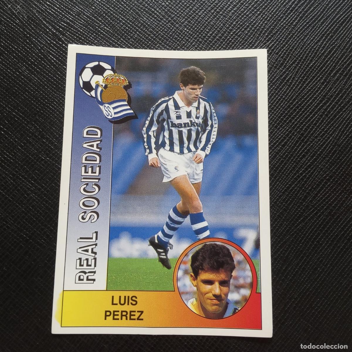 Cromos de F&uacute;tbol: 266 LUIS PEREZ REAL SOCIEDAD PANINI 1994 1995 CROMO FUTBOL LIGA 94 95 - SIN PEGAR - A176 PG29