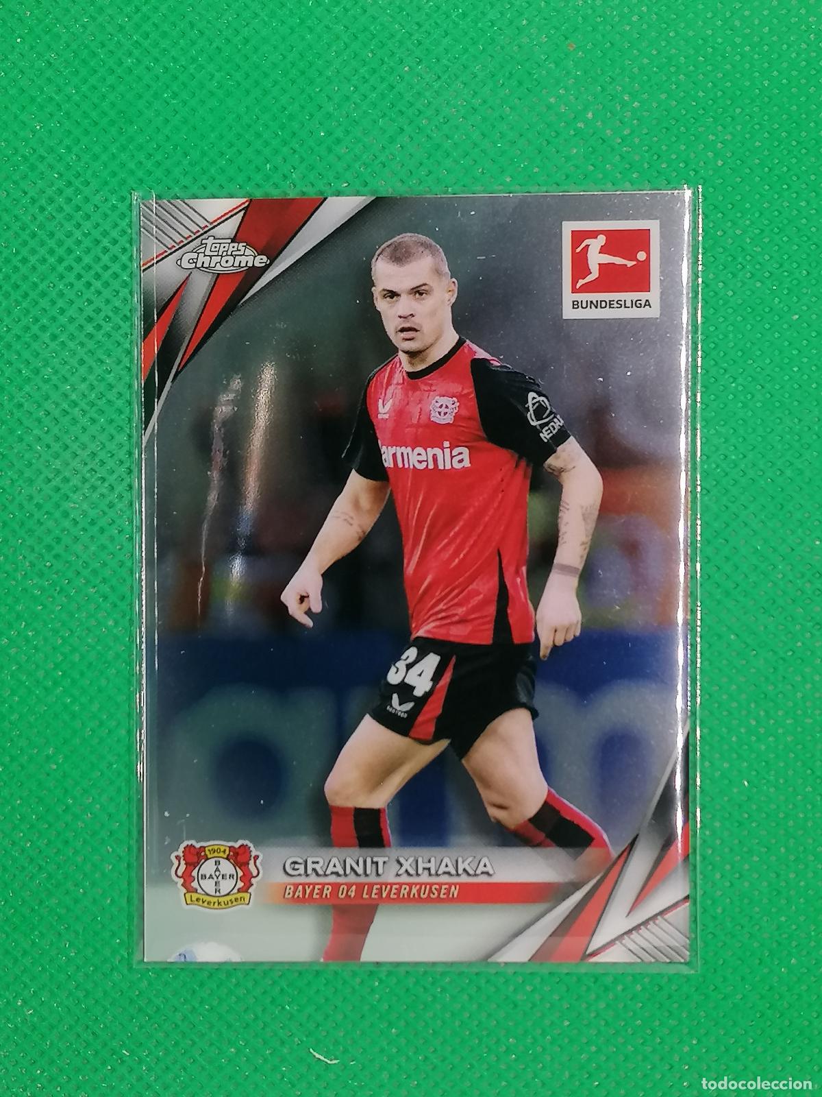Cromos de F&uacute;tbol: 65 GRANIT XHAKA BAYER LEVERKUSEN ⚽ TOPPS CHROME BUNDESLIGA 24 25 2024 2025 ⚽