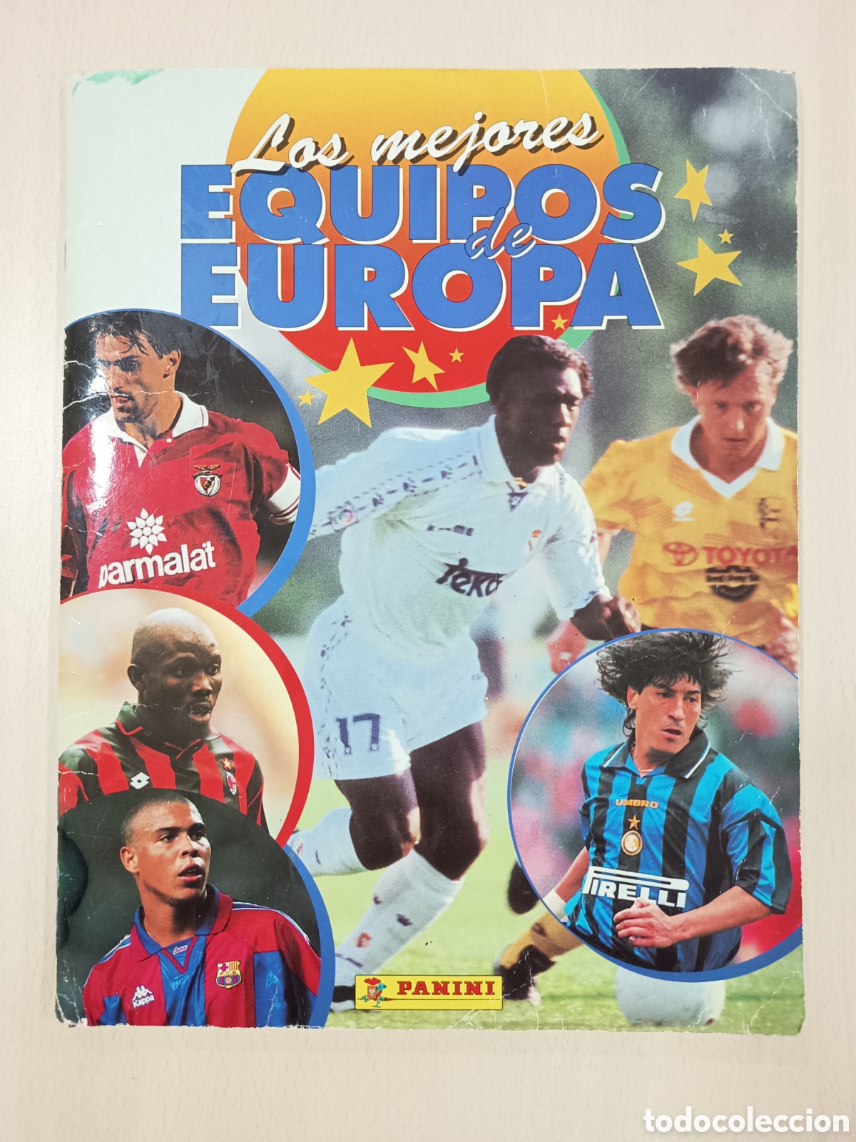 Cromos de F&uacute;tbol: &Aacute;lbum colecci&oacute;n incompleta Los mejores equipos de Europa 1996-1997 Ronaldo Nazario