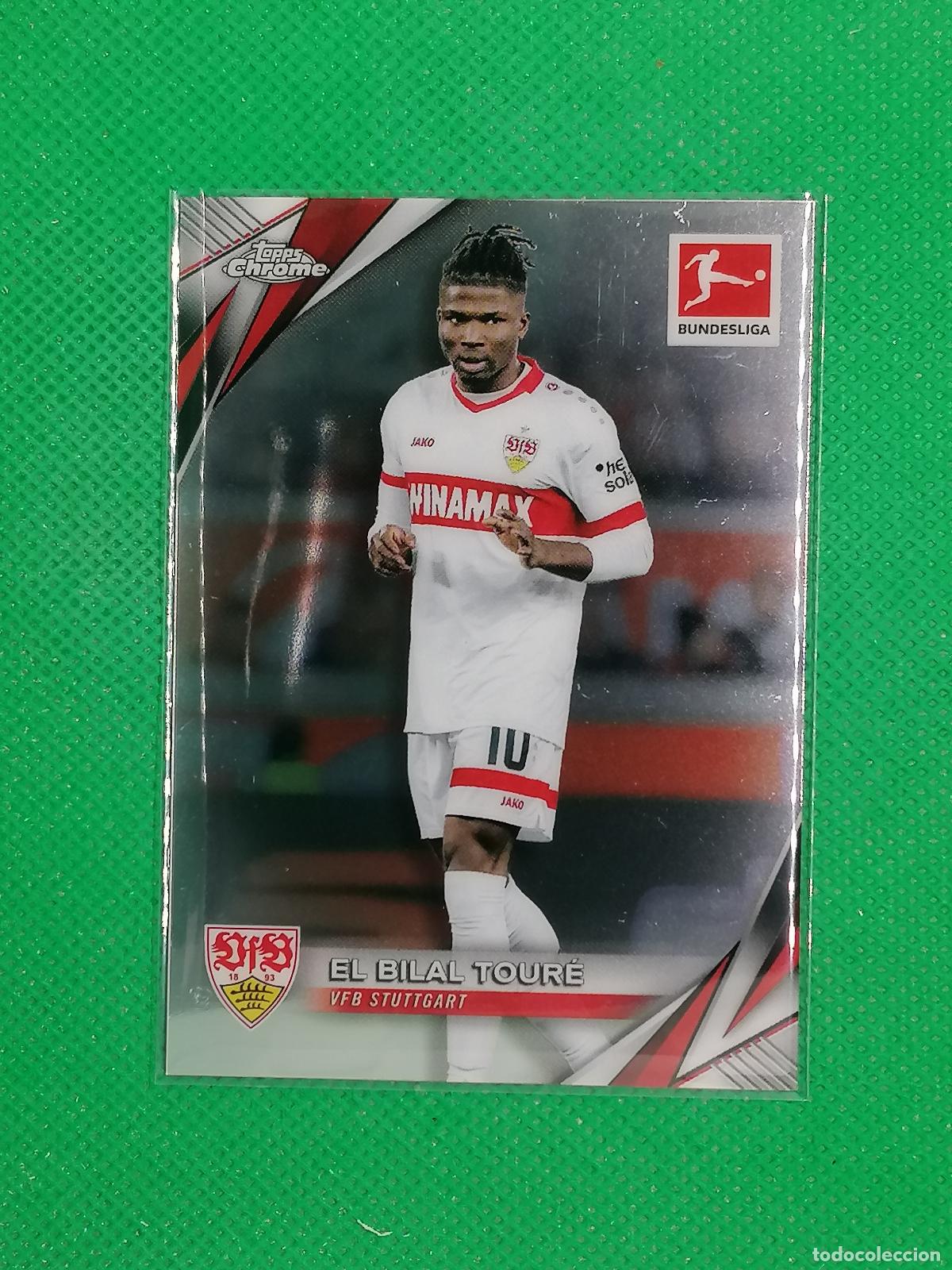 Cartes &agrave; collectionner de Football: 93 EL BILAL TOURE STUTTGART ⚽ TOPPS CHROME BUNDESLIGA 24 25 2024 2025 ⚽