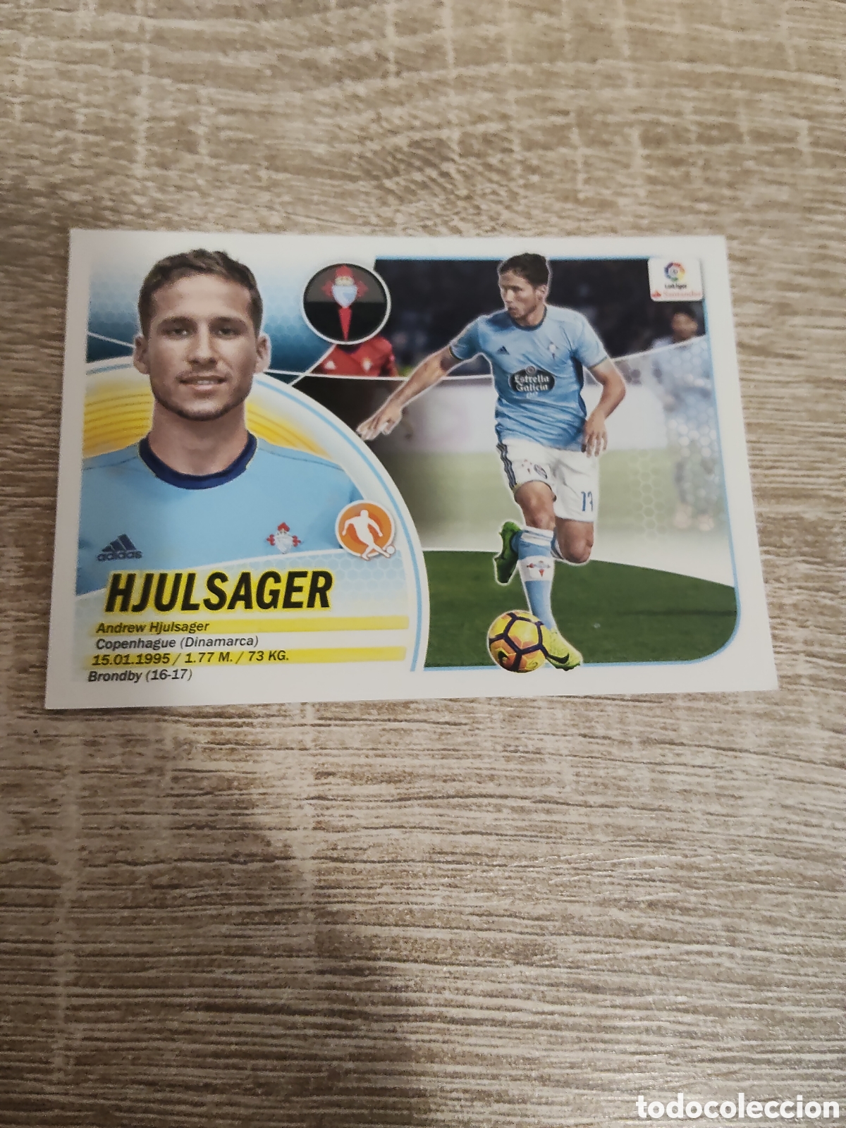 Cromos de F&uacute;tbol: Hjulsager Celta de Vigo fichaje de invierno liga 2016 2017 16 17 ediciones este
