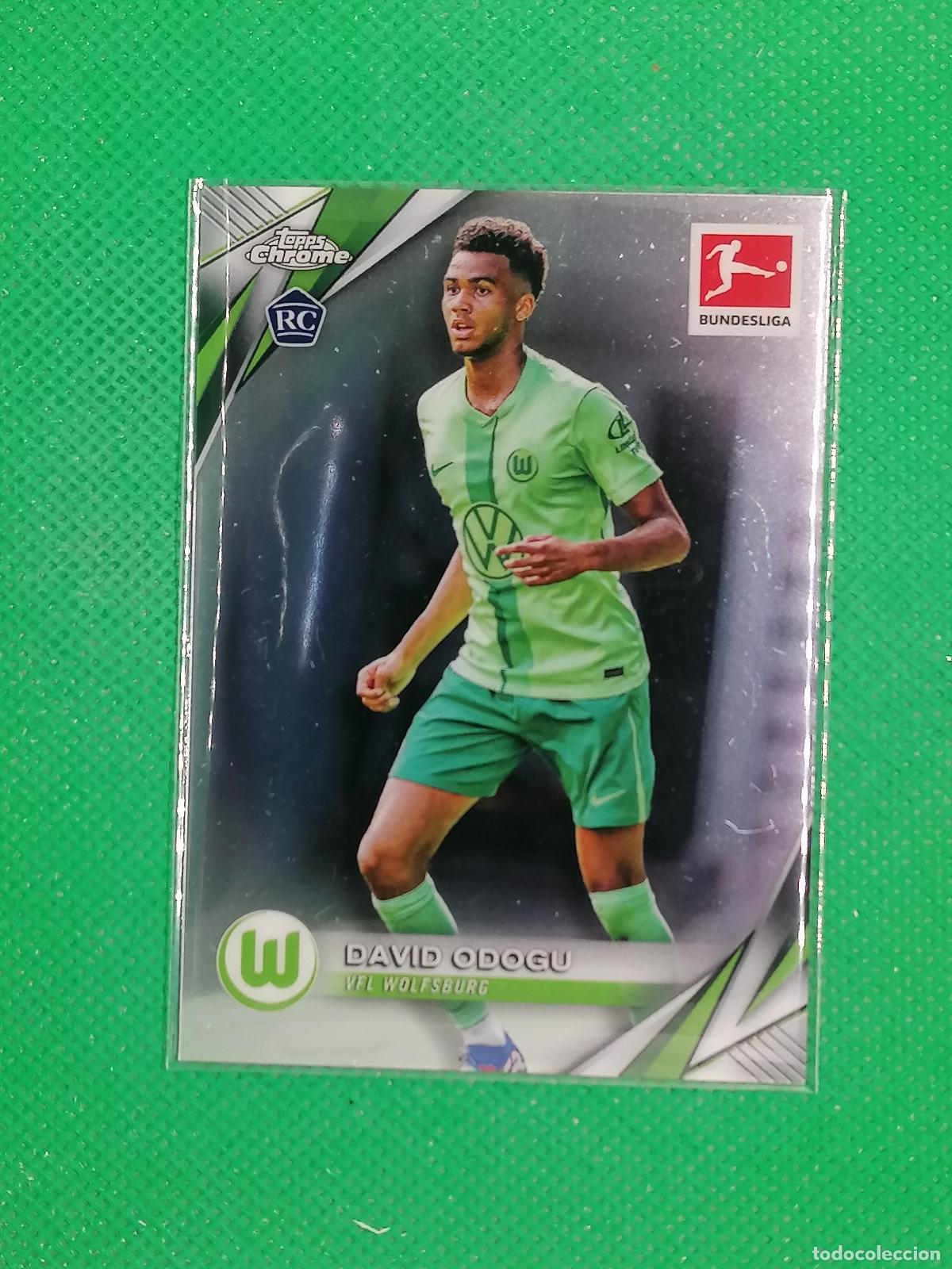 Cromos de F&uacute;tbol: 98 DAVID ODOGU WOLFSBURG ROOKIE ⚽ TOPPS CHROME BUNDESLIGA 24 25 2024 2025 ⚽