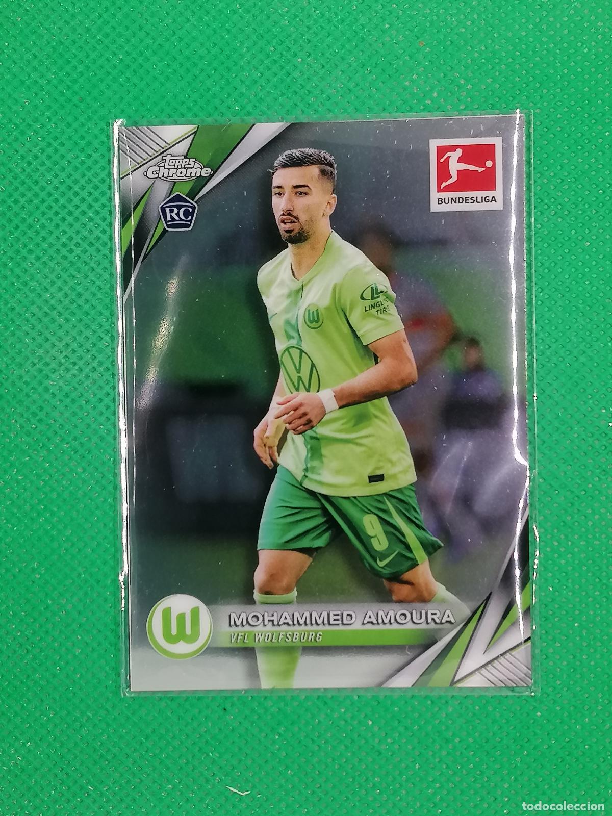 Cromos de F&uacute;tbol: 100 MOHAMMED AMOURA WOLFSBURG ROOKIE ⚽ TOPPS CHROME BUNDESLIGA 24 25 2024 2025 ⚽