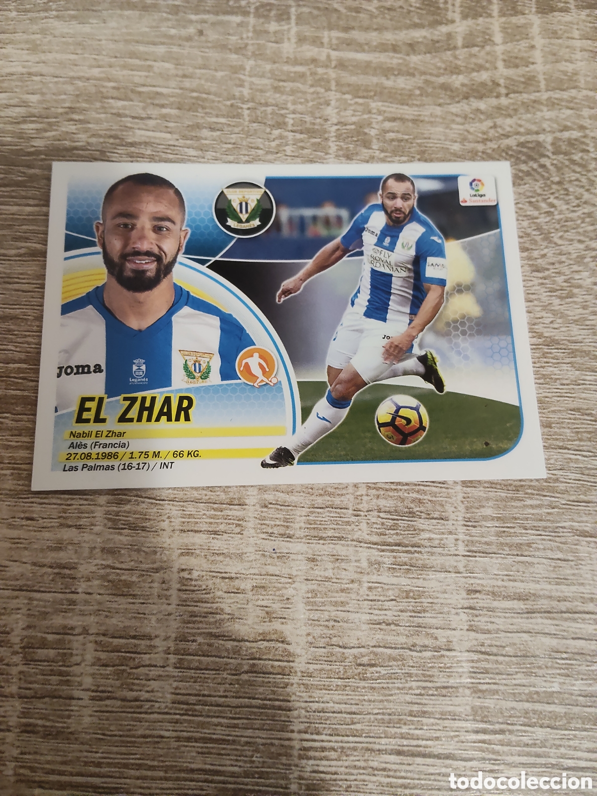 Cromos de F&uacute;tbol: El Zhar Legan&eacute;s fichaje de invierno liga 2016 2017 16 17 ediciones este