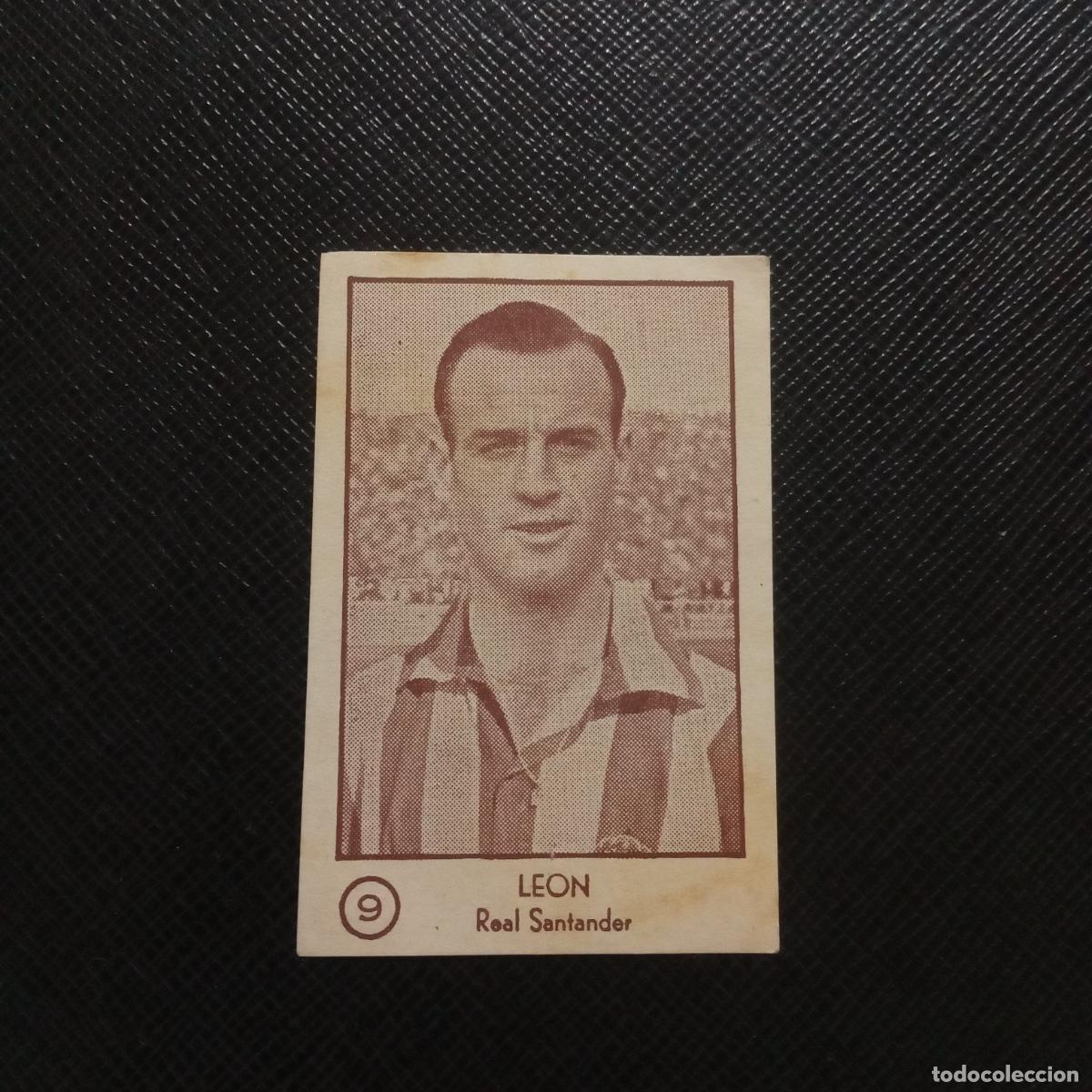 Cromos de F&uacute;tbol: 9 LEON RACING SANTANDER EDITORIAL ARGA 1953 1954 CROMO FUTBOL LIGA 53 54 - SIN PEGAR - A176 PG54