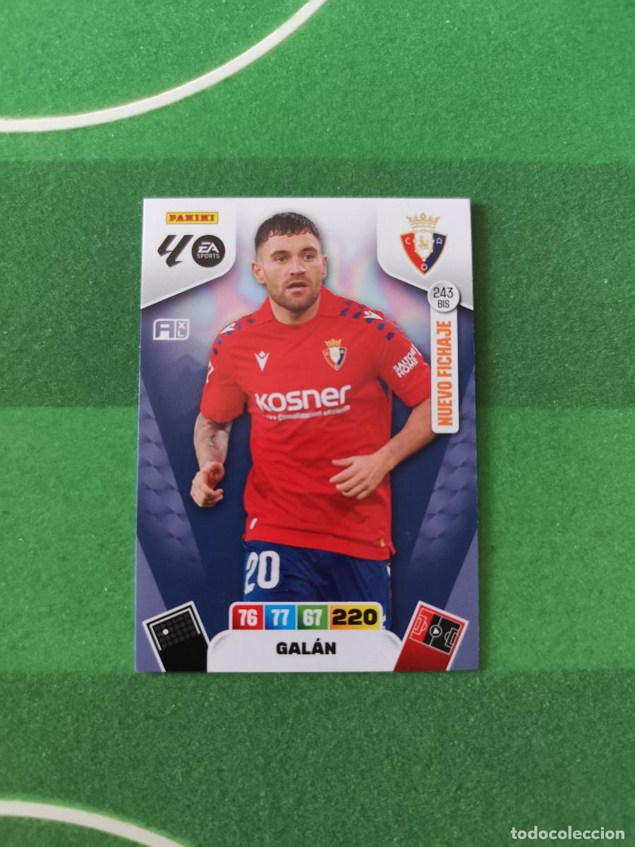 Cromos de F&uacute;tbol: Gal&aacute;n 243 Bis Nuevo fichaje Osasuna Adrenalyn 2025/26 - 25/26