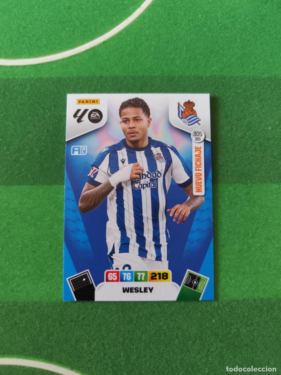 Cromos de F&uacute;tbol: Wesley 305 Bis Nuevo fichaje Real Sociedad Adrenalyn 2025/26 - 25/26
