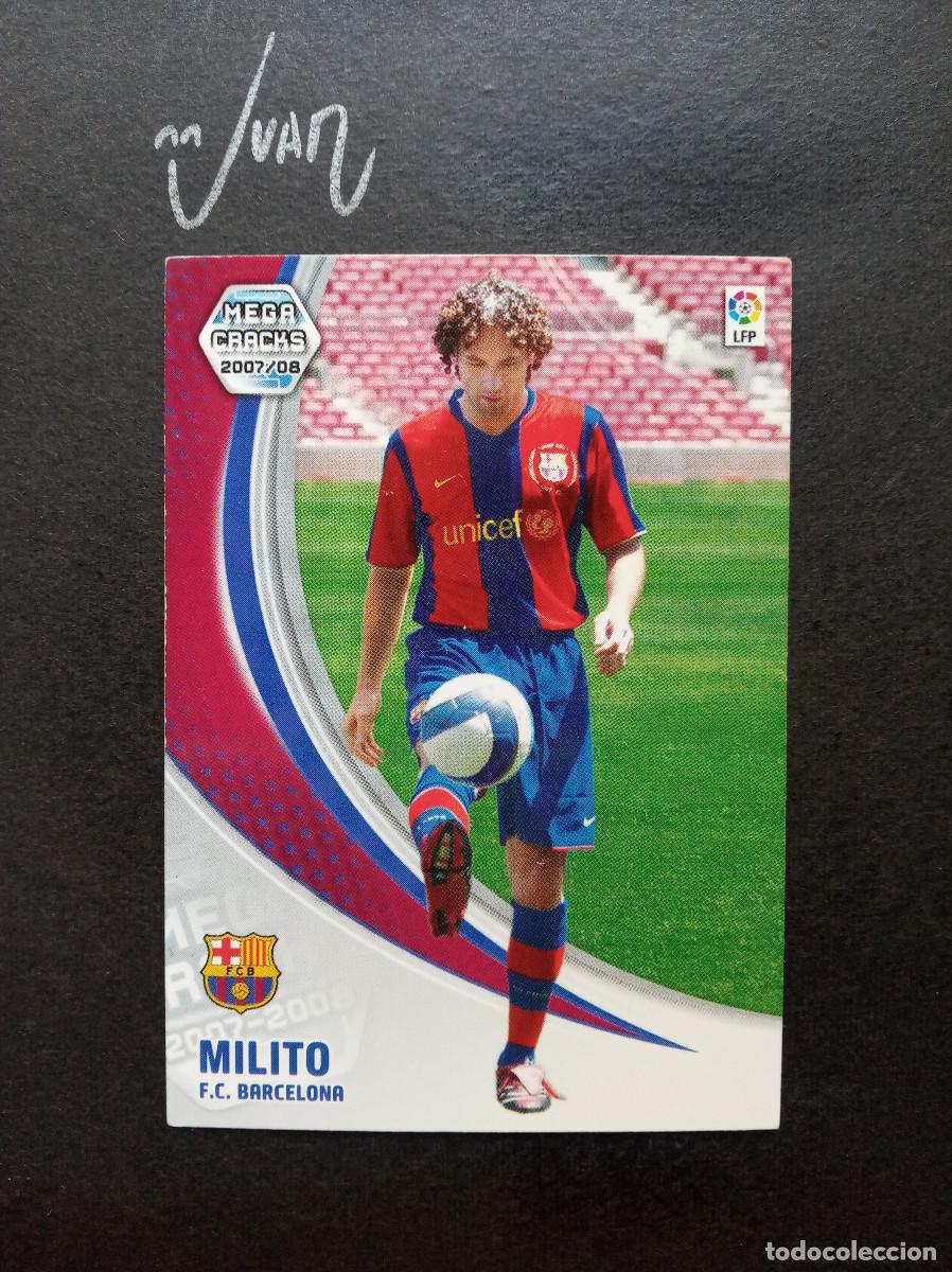 Cromos de f&uacute;tbol: N&ordm; 463 FICHAJE MILITO FC BARCELONA ARGENTINA ⚽ PANINI &reg; MEGACRACKS 2005 2006 05 06 LIGA MEGA CRACKS