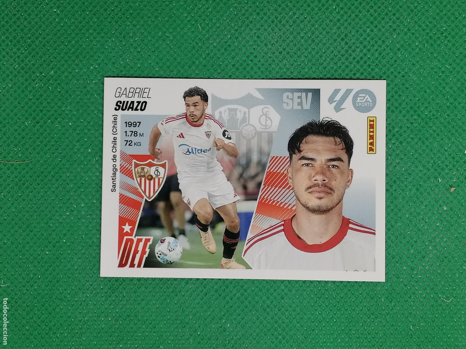 Cromos de F&uacute;tbol: 26 GABRIEL SUAZO SEVILLA ULTIMOS FICHAJES ⚽ PANINI LIGA ESTE 25 26 2025 2026 ⚽