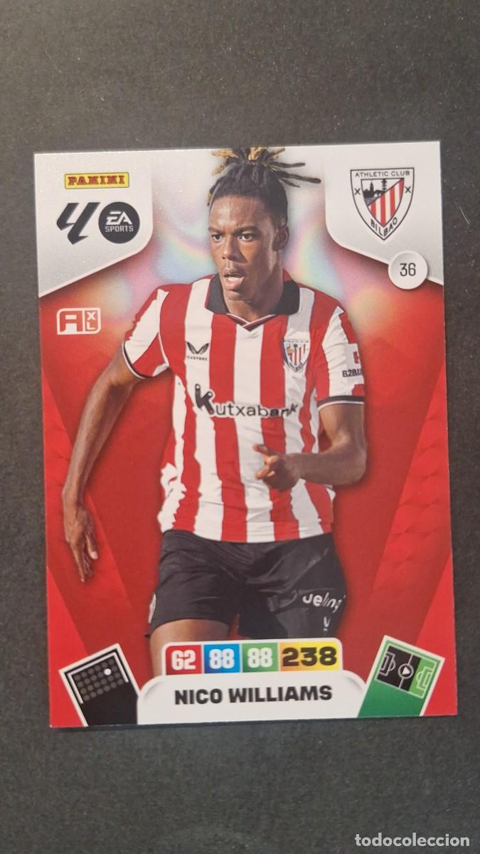 Fu&szlig;ball-Sticker: L2 NICO WILLIAMS ATHLETIC CLUB DE BILBAO 36 ADRENALYN XL LIGA 2025/2026 25 26 PANINI
