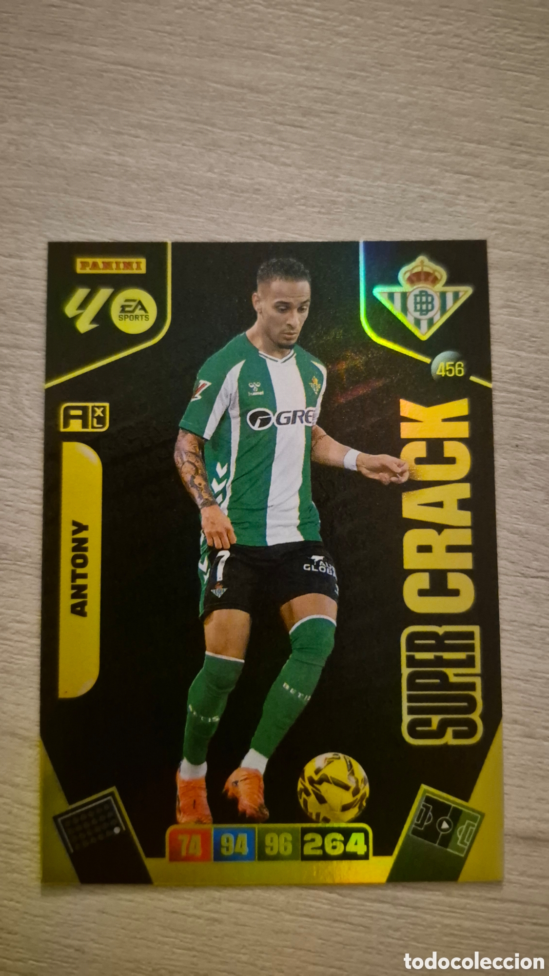 Cromos de F&uacute;tbol: N&deg;456 Supercrack Antony Adrenalyn 25/26