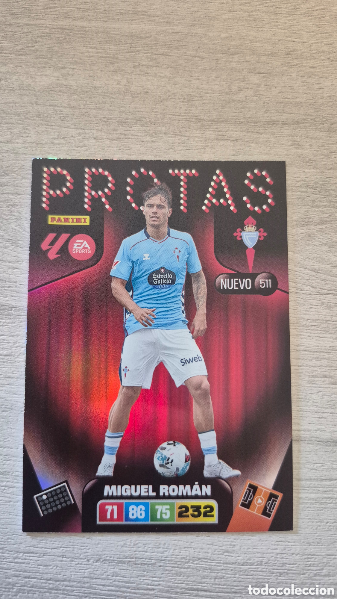 Cartes &agrave; collectionner de Football: N&deg;511 Nuevo Protas Miguel Rom&aacute;n Adrenalyn 25/26