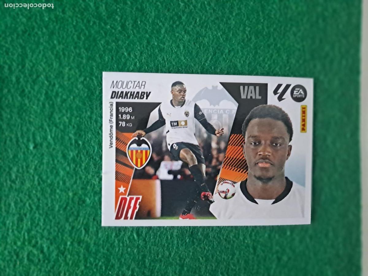 Cromos de F&uacute;tbol: liga este 2025 2026 25 26 nuevo valencia n&ordm; 7 diakhaby