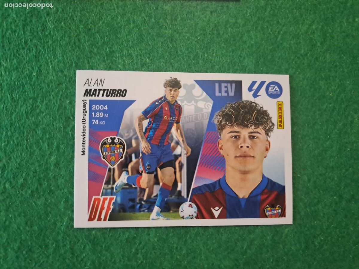Cromos de F&uacute;tbol: liga este 2025 2026 25 26 nuevo 2 edicion n&ordm; 8 matturro levante
