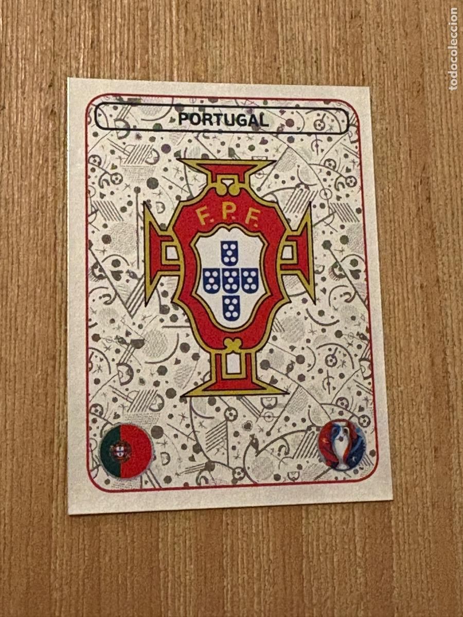 Cromos de F&uacute;tbol: 17. CROMO PANINI EURO 2016 SIN PEGAR ESCUDO PORTUGAL N 570