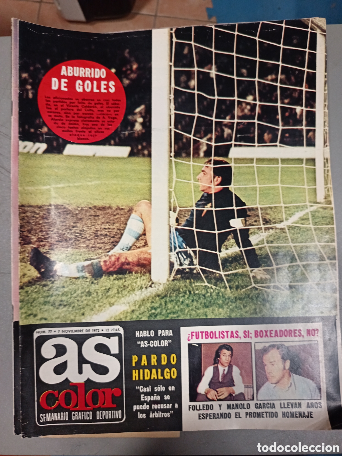 Cromos de F&uacute;tbol: REVISTA AS COLOR N&ordm; POSTER CENTRAL Racing de Santander