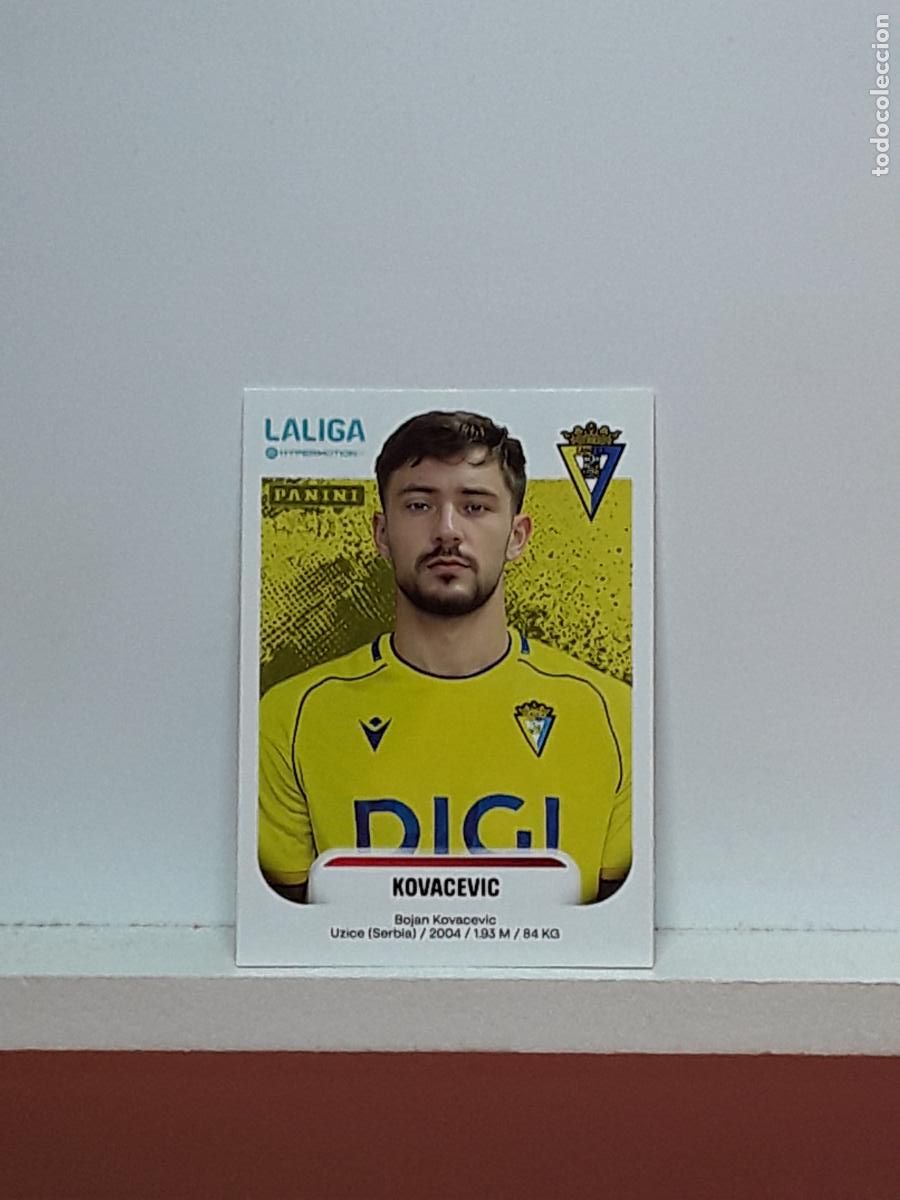 Cromos de F&uacute;tbol: LALIGA HYPERMOTION 2025 2026 25 26 ALBUM PANINI LIGA N 84 CADIZ KOVACEVIC BOJAN