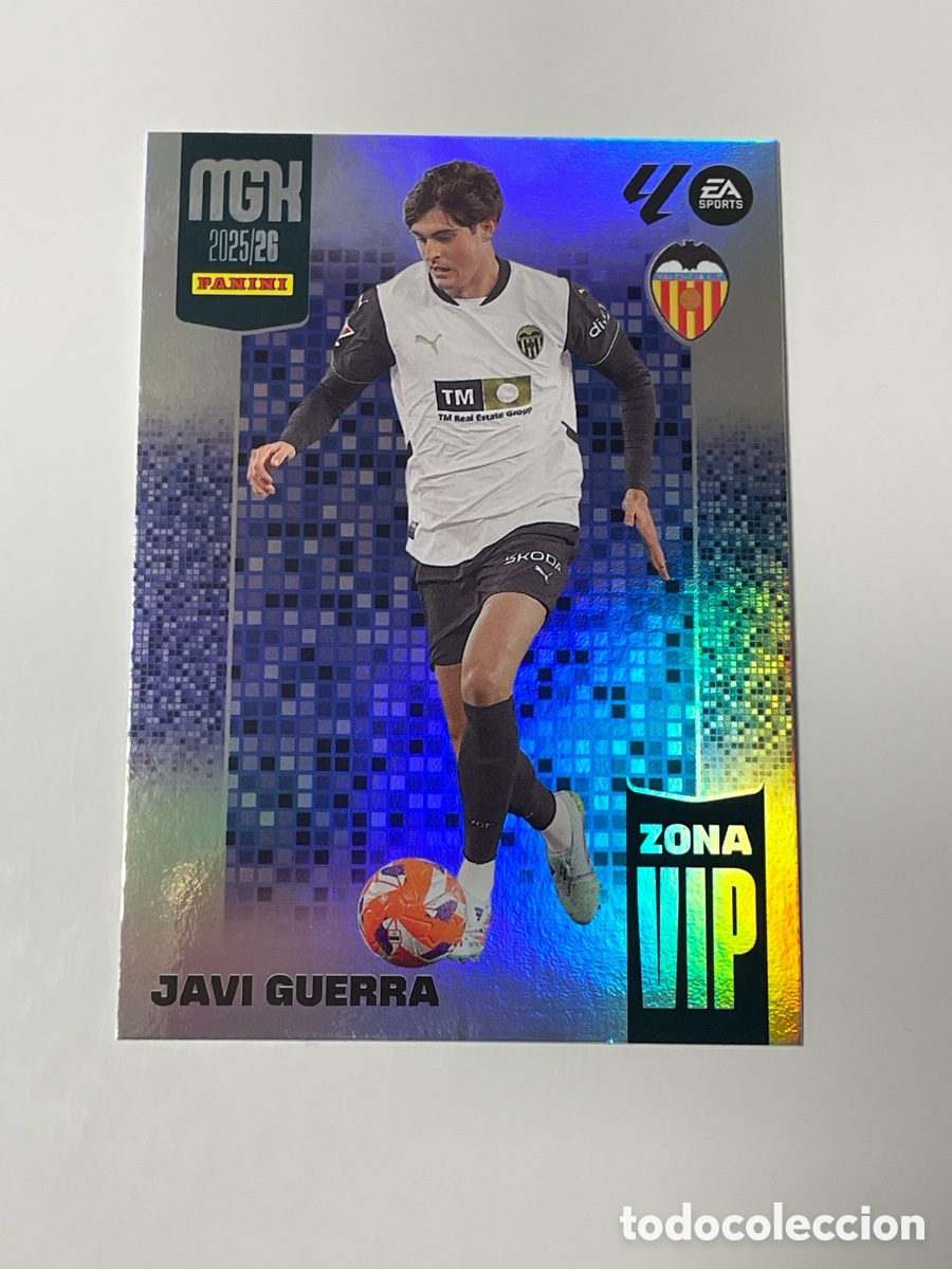 Cromos de F&uacute;tbol: Javi Guerra Valencia Panini Megacracks 2025/26 Zona VIP #398