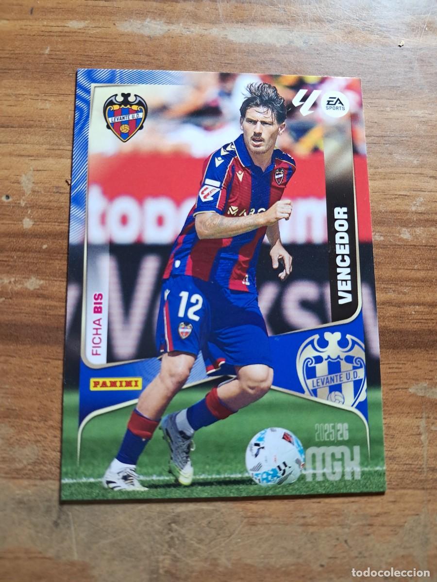 Cromos de F&uacute;tbol: CARD MEGACRACKS TEMPORADA 25/26: FICHA BIS VENCEDOR, N&deg; 208 BIS