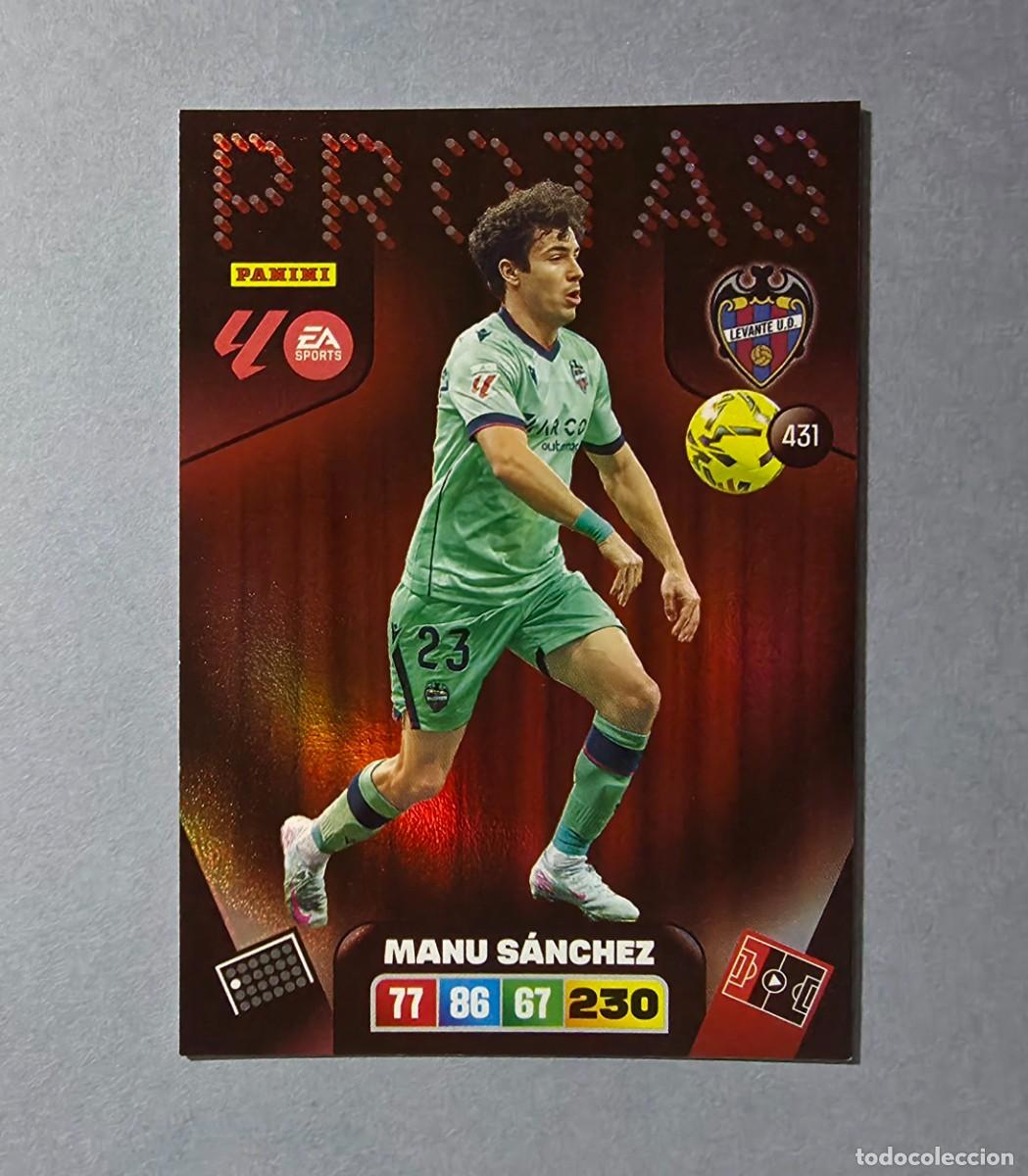 Cromos de F&uacute;tbol: 431 MANU S&Aacute;NCHEZ (PROTAS) - LEVANTE - ADRENALYN XL 2025-26 - 25/26 (NUEVO)