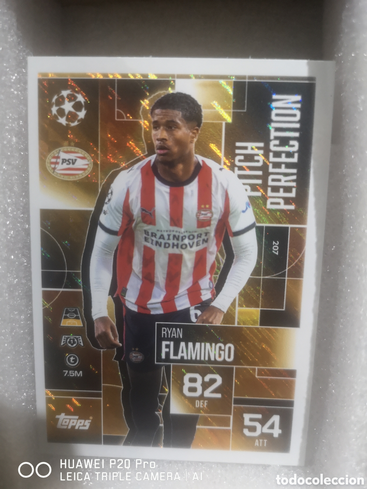 Football Stickers: MATCH ATTAX EXTRA 2025 2026 PITCH PERFECTION RYAN FLAMINGO 207 PSV