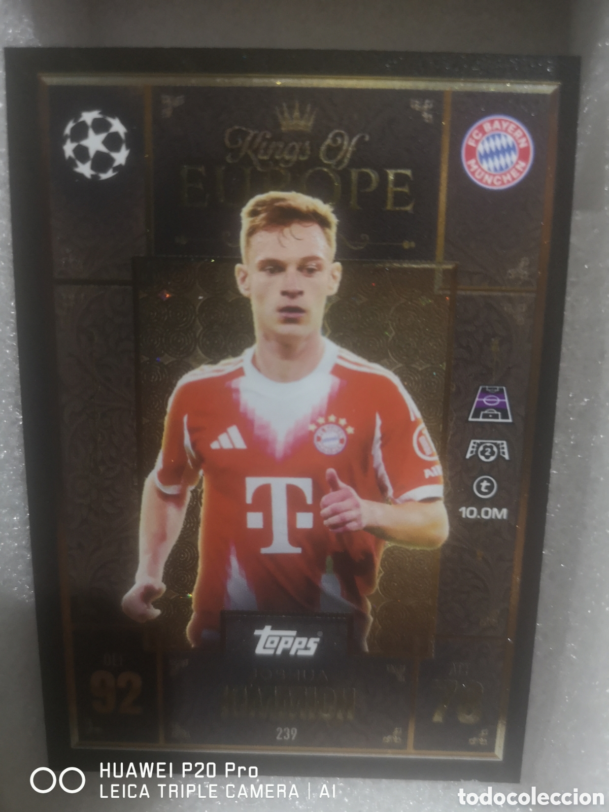 Football Stickers: 239 JOSHUA KIMMICH - KINGS OF EUROPE MATCH ATTAX EXTRA 2025 2026 BAYERN MUNCHEN