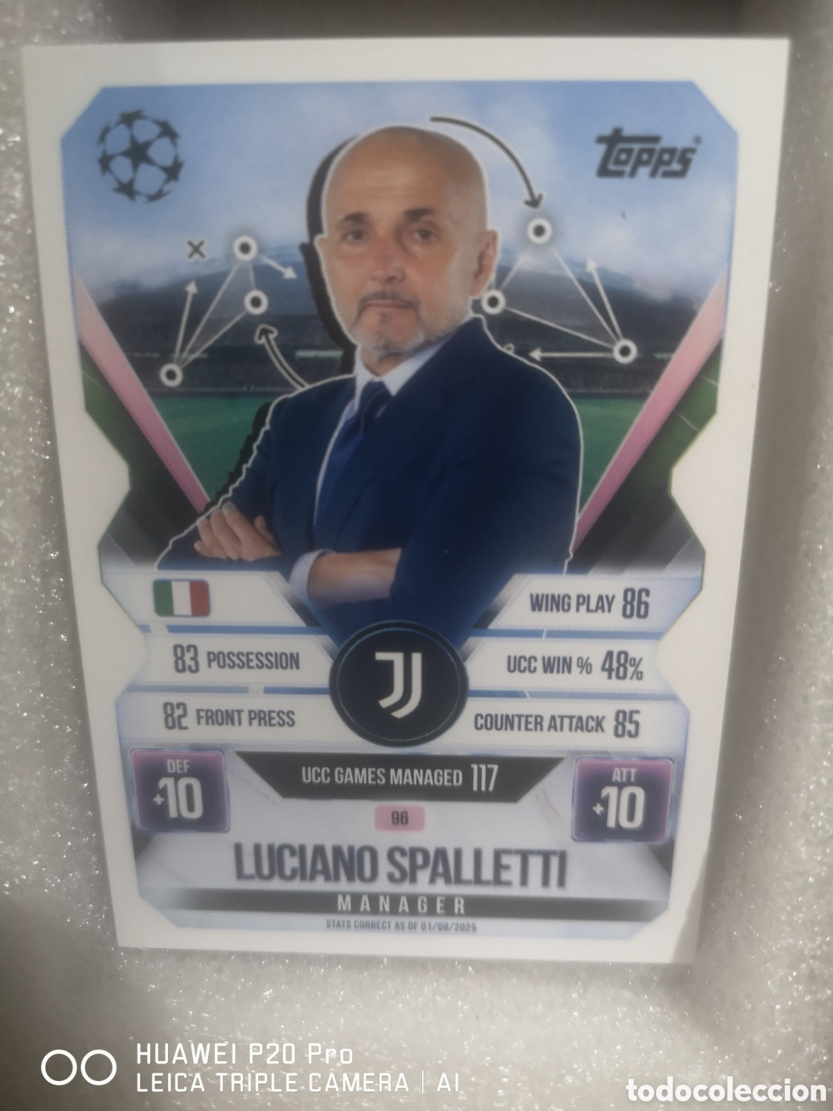 Cromos de F&uacute;tbol: MATCH ATTAX EXTRA 2025 2026 MANAGER LUCIANO SPALLETTI 96 JUVENTUS