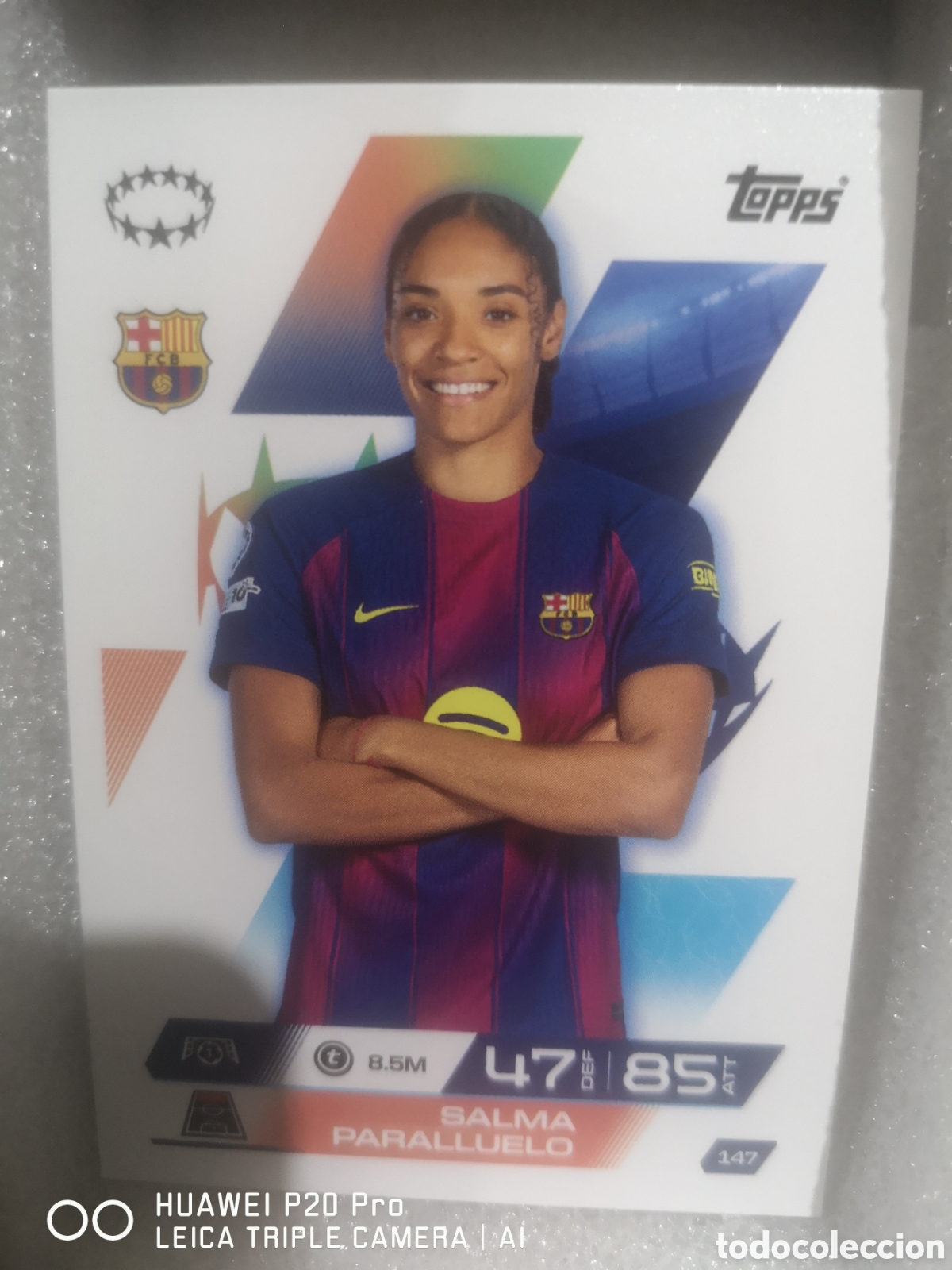 Cromos de F&uacute;tbol: MATCH ATTAX EXTRA 2025 2026 UEFA WOMEN'S SALMA PARALLUELO 147 BARCELONA FEMENINO