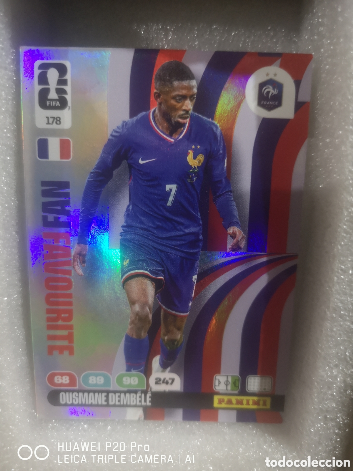 Cromos de F&uacute;tbol: ADRENALYN XL FIFA WORLD CUP 2026 FAN FAVOURITE OUSMANE BEMBELE 178 FRANCIA