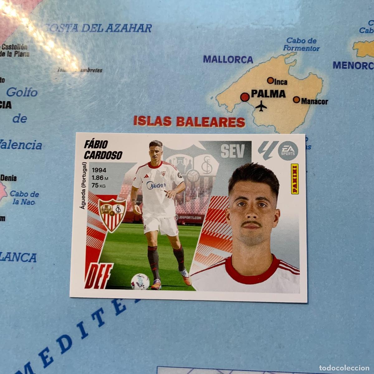 Cromos de F&uacute;tbol: Fabio Cardoso &uacute;ltimo fichaje n&uacute;mero 60 Del sevilla cromo liga este 25-26 2025-2026