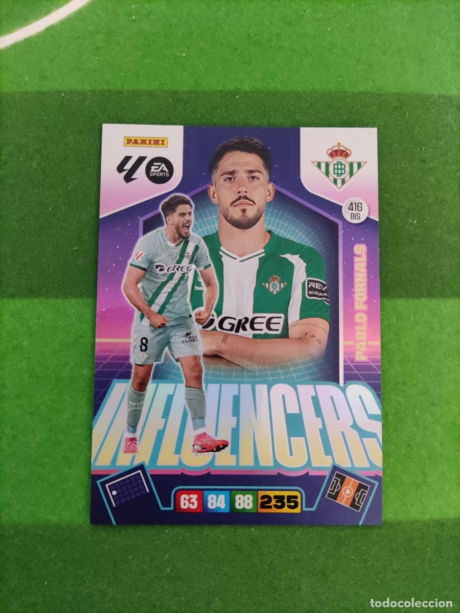 Cromos de F&uacute;tbol: 416 bis Pablo Fornals Betis Influencers Adrenalyn 2025/26 25/26