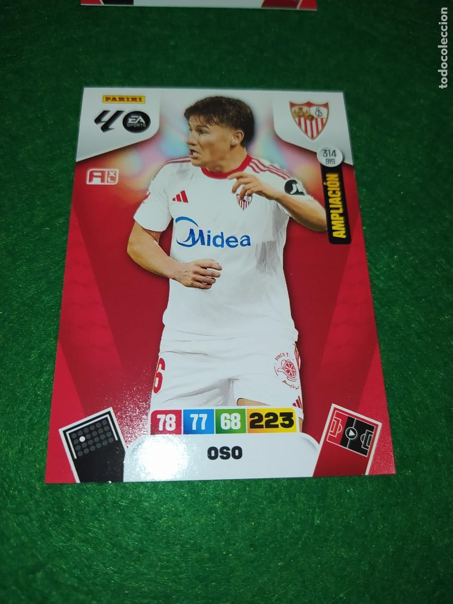 Cromos de F&uacute;tbol: actualizacion de adrenalyn 2025 2026 NUEVO FICHAJE / AMPLIACION N&ordm; 314BIS OSO SEVILLA FC