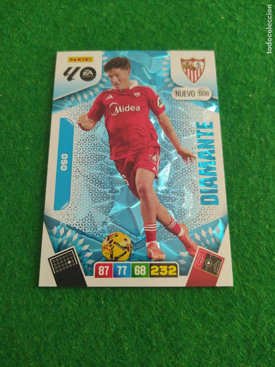 Cromos de F&uacute;tbol: actualizacion de adrenalyn 2025 2026 nuevo diamante n&ordm; 508 oso sevilla fc