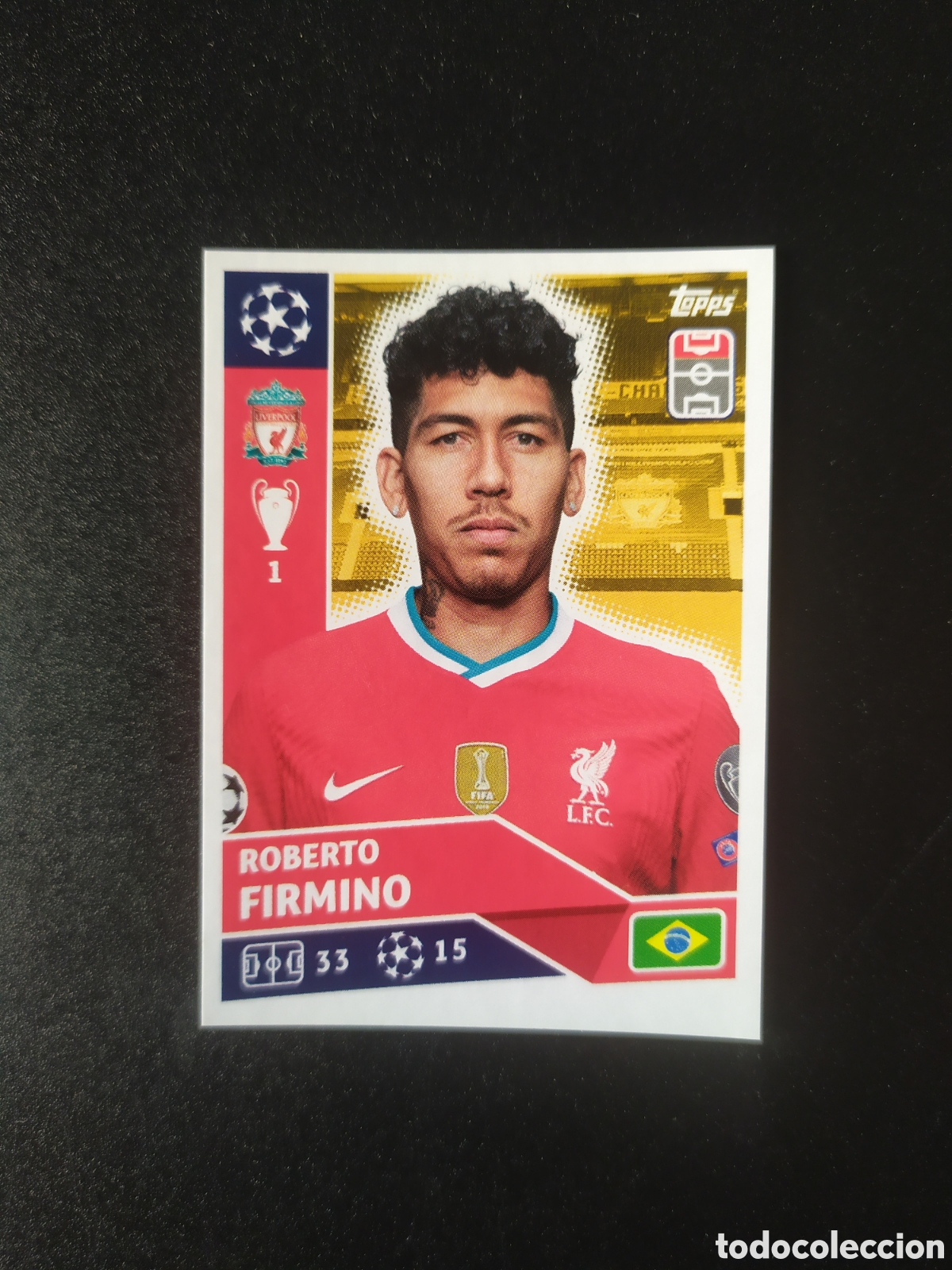 Fu&szlig;ball-Sticker: UEFA Champions League 2020 2021 20 21 stickers topps Firmino n&deg; 18 Liverpool