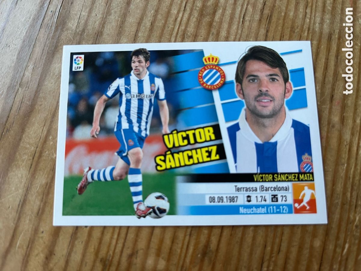 Cromos de F&uacute;tbol: CROMO SIN PEGAR NUNCA PEGADO ALBUM LIGA ESTE 13 14 2013 2014 ESPANYOL ESPA&Ntilde;OL # 9 VICTOR SANCHEZ