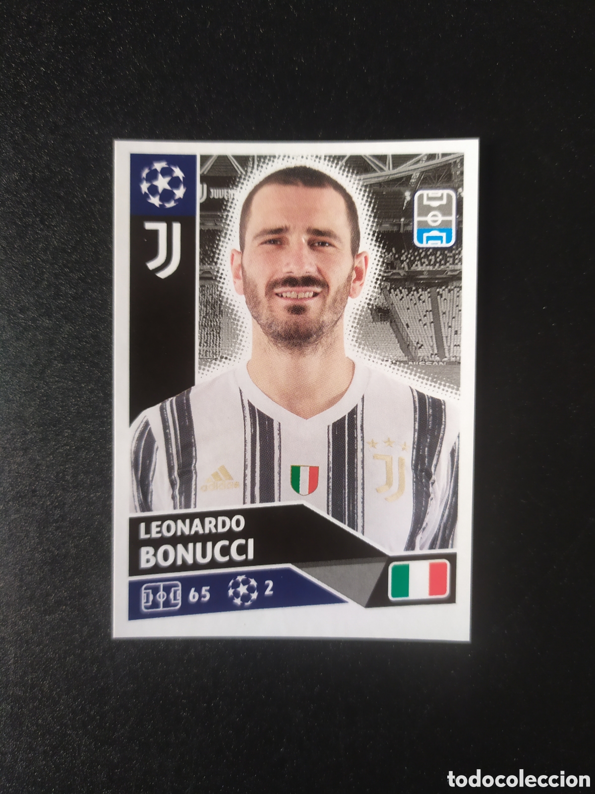 Cromos de F&uacute;tbol: UEFA Champions League 2020 2021 20 21 stickers topps Bonucci n&deg; 4 Juventus