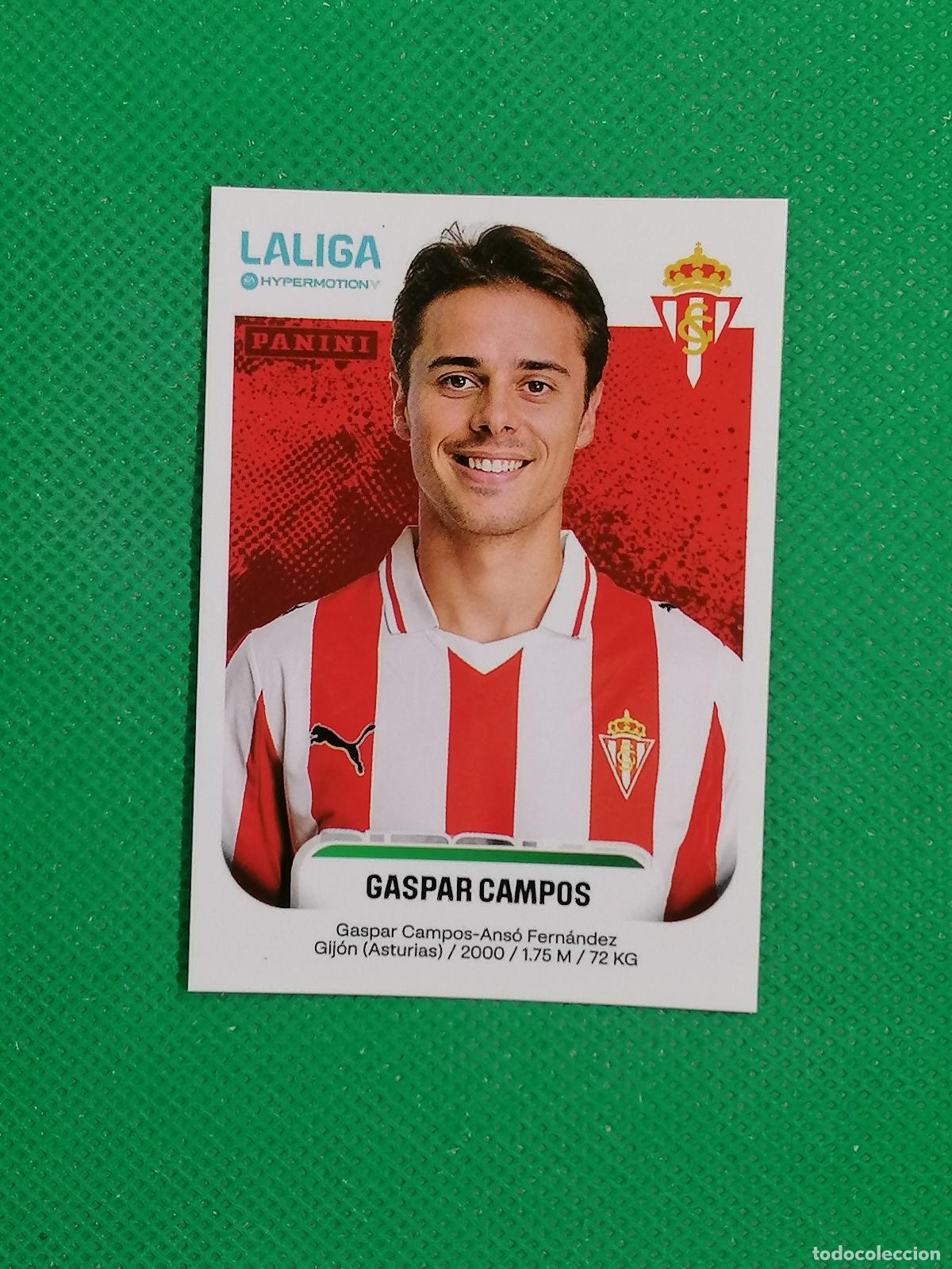 Cartes &agrave; collectionner de Football: 377 GASPAR CAMPOS SPORTING GIJON ⚽ PANINI LIGA HYPERMOTION 25 26 2025 2026 ⚽