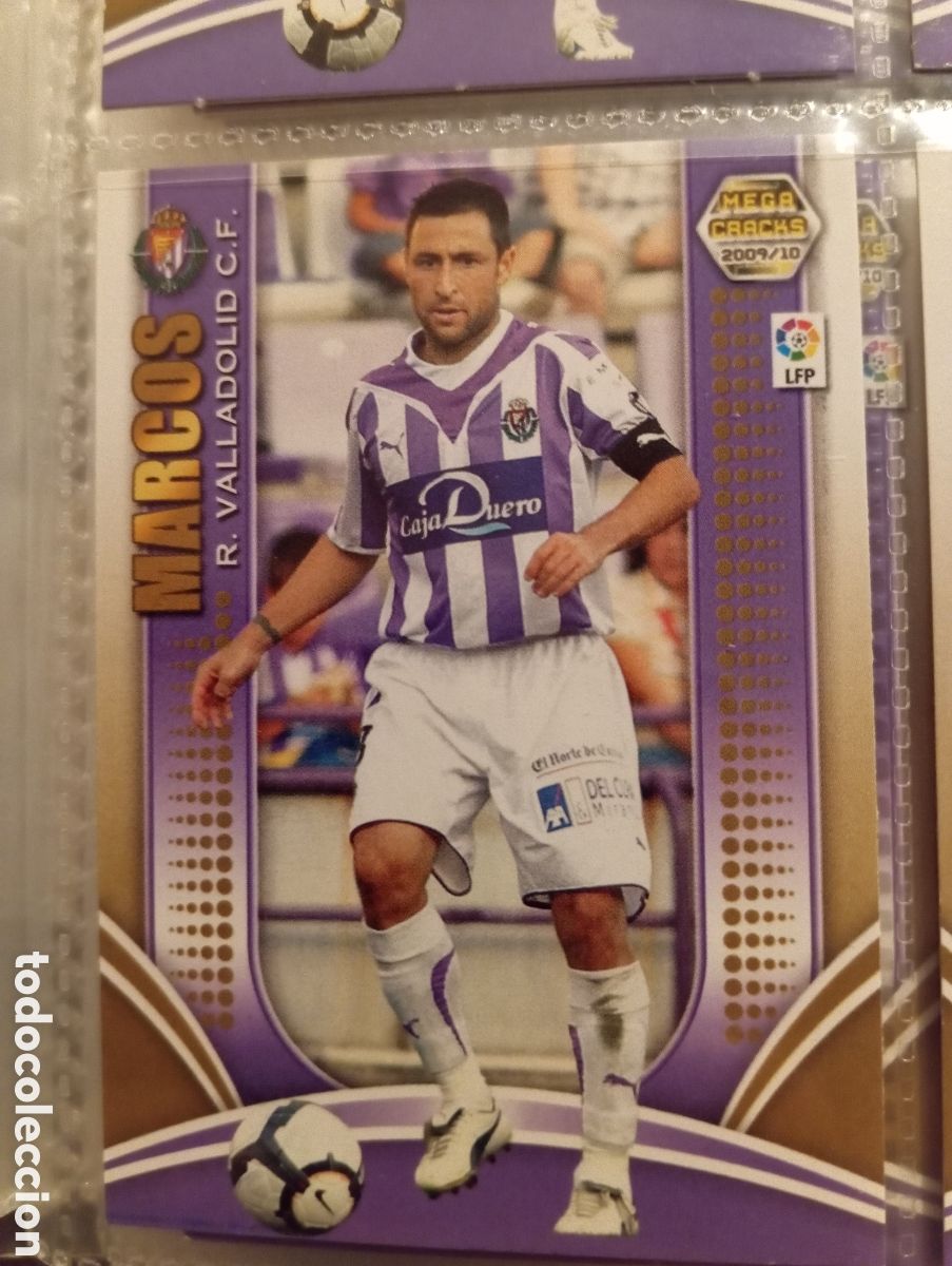Football Stickers: MARCOS R. VALLADOLID CF Cromo ficha de futbol Megacracks 2009-2010 MGK 09-10 Liga Espa&ntilde;ola