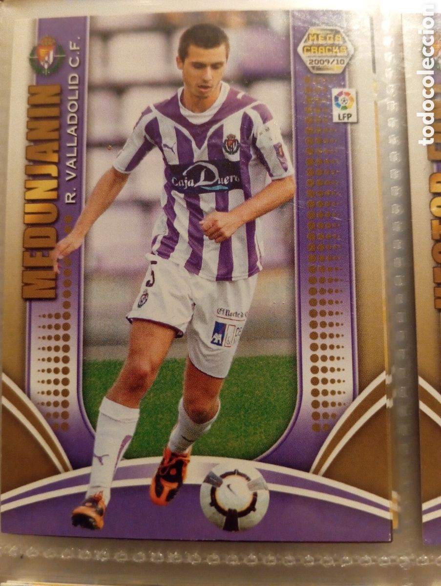 Cromos de F&uacute;tbol: MEDUNJANIN R. VALLADOLID CF Cromo ficha de futbol Megacracks 2009-2010 MGK 09-10 Liga Espa&ntilde;ola