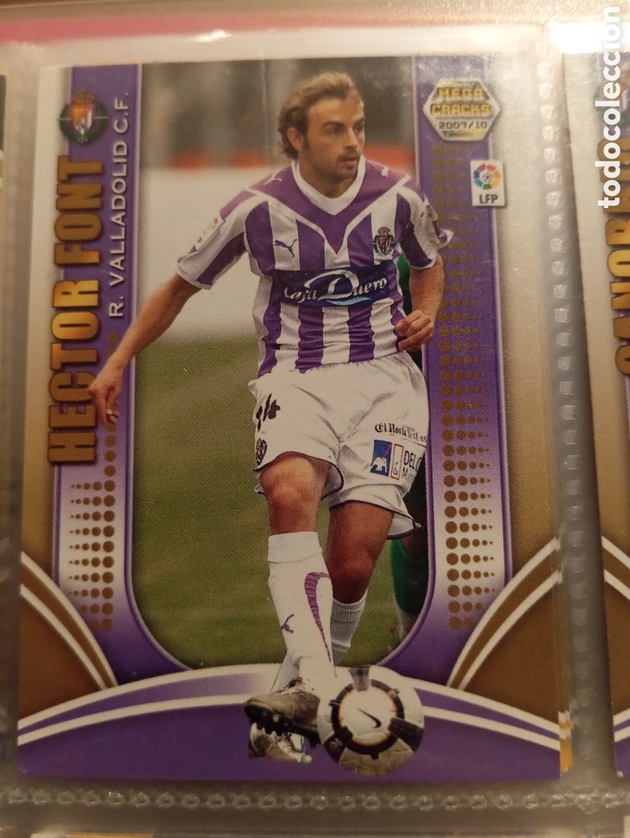 Cromos de F&uacute;tbol: HECTOR FONT R. VALLADOLID CF Cromo ficha de futbol Megacracks 2009-2010 MGK 09-10 Liga Espa&ntilde;ola
