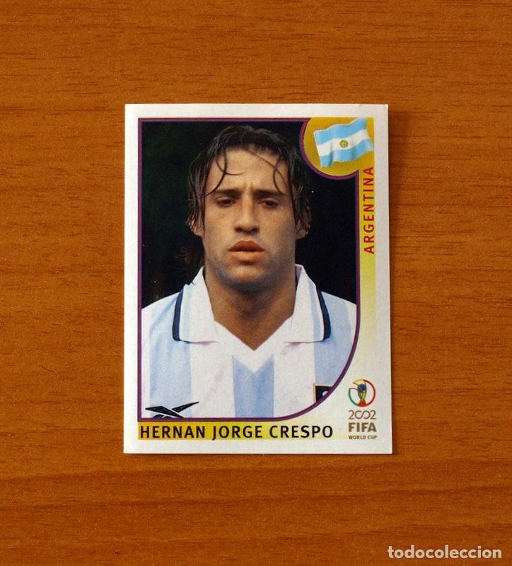 Cromos de F&uacute;tbol: Argentina - N&ordm; 402 Hernan Jorge Crespo - Mundial Korea Jap&oacute;n 2002 - Editorial Panini - Nunca pegado