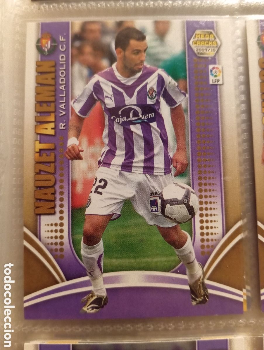 Cromos de F&uacute;tbol: NAUZET ALEMAN R. VALLADOLID CF Cromo ficha de futbol Megacracks 2009-2010 MGK 09-10 Liga Espa&ntilde;ola