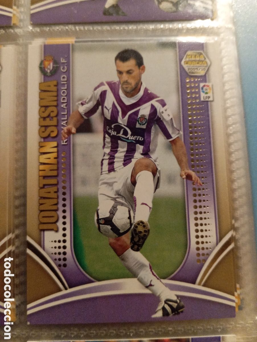 Cromos de F&uacute;tbol: JONATHAN SESMA R. VALLADOLID CF Cromo ficha de futbol Megacracks 2009-2010 MGK 09-10 Liga Espa&ntilde;ola