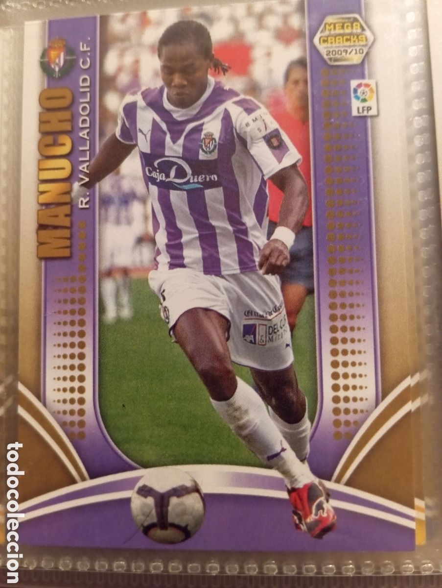 Football Stickers: MANUCHO R. VALLADOLID CF Cromo ficha de futbol Megacracks 2009-2010 MGK 09-10 Liga Espa&ntilde;ola